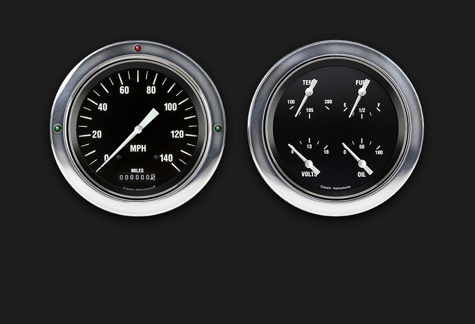 Classic Instruments CT54HR52 Hot Rod 1954-55 Chevy Truck Gauge Package