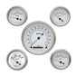 Classic Instruments CW00SLF Classic White - 5 Gauge Set 3-3/8" Speedo, 2-1/18" Fuel, Oil, Temp, Volts