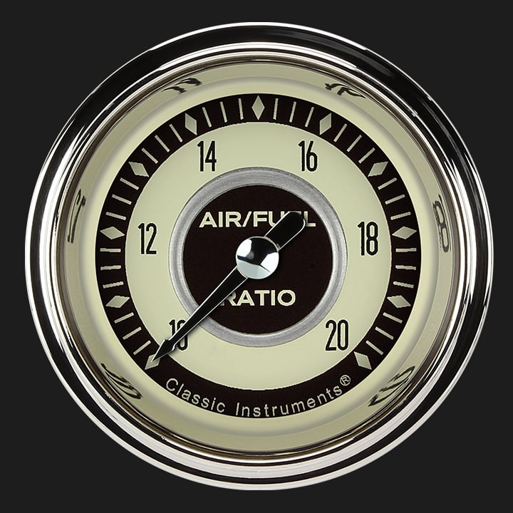 Classic Instruments NT194SHC Nostalgia VT 2 1/8" Air Fuel Ratio Gauge