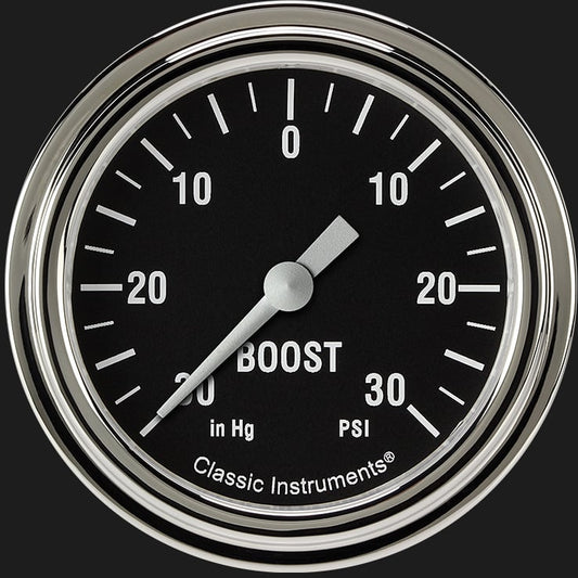 Classic Instruments HR341SLF Hot Rod 2 5/8" Boost/Vac Gauge