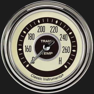Classic Instruments NT327SLC Nostalgia VT 2 5/8" Transmission Temperature Gauge