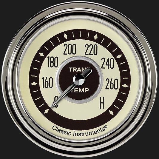 Classic Instruments NT327SLC Nostalgia VT 2 5/8" Transmission Temperature Gauge