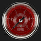 Classic Instruments V8RS194SHC V8 Red Steelie 2-1/8" Air Fuel Ratio Gauge