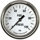 Classic Instruments WH346SLF White Hot 2 5/8" Fuel Pressure Gauge, 100 psi