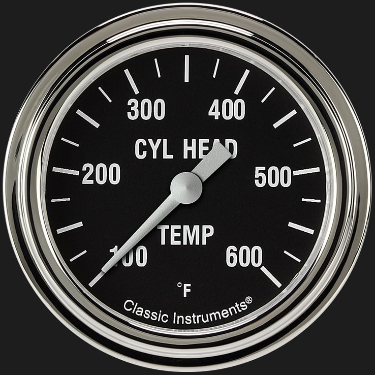Classic Instruments HR397SLF Hot Rod 2 5/8" Cylinder Head Temp. Gauge