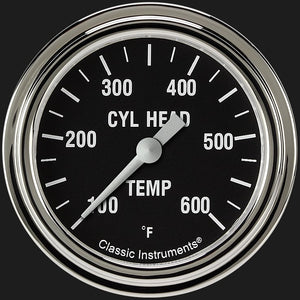 Classic Instruments HR397SLF Hot Rod 2 5/8" Cylinder Head Temp. Gauge
