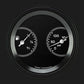 Classic Instruments AX72GBLF AutoCross Gray 3 3/8" Fuel & Oil Dual