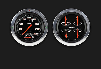 Classic Instruments CT54VSB62 Velocity Black 1954 - 55 Chevy Truck Packag