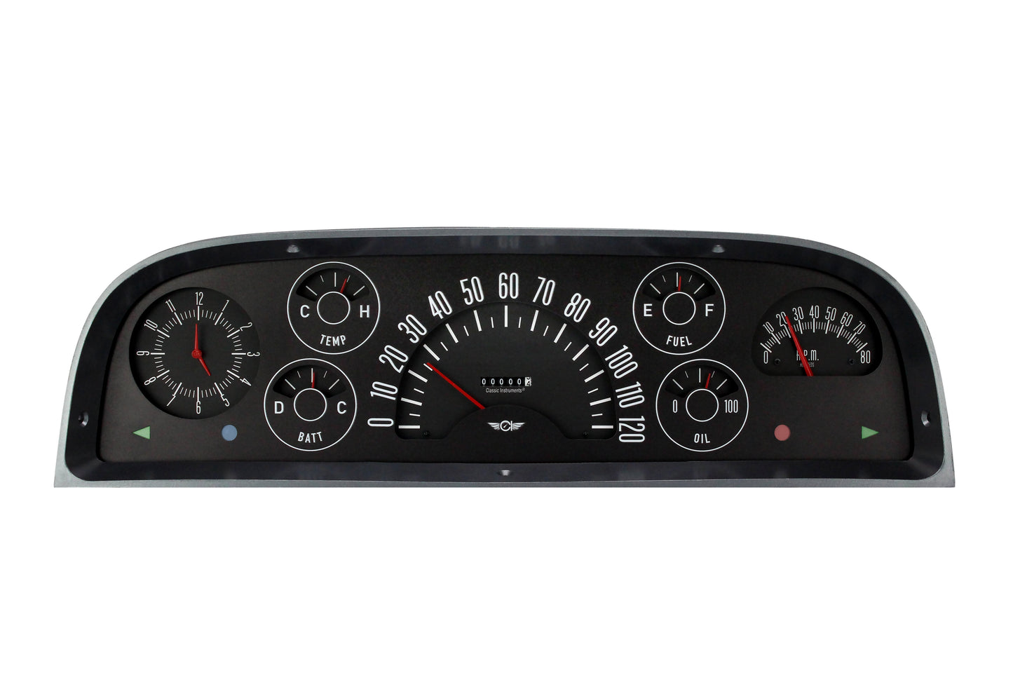 Classic Instruments CT60B Classic Instruments Classic Truck Package Black
