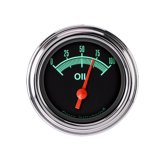 Classic Instruments GS81SLF G-Stock - Oil Pressure Gauge 2-1/8"