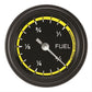 Classic Instruments AX109YBLF Autocross Yellow - Programmable Fuel Gauge 2-1/8"