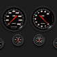 Classic Instruments VS151BBLF Velocity Black Six Gauge Set 151