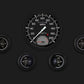 Classic Instruments AX65GBLF Autocross Grey - 5 Gauge Set 4-5/8" Speedtachular & 2-1/8" Fuel, Oil, Temp, Volts