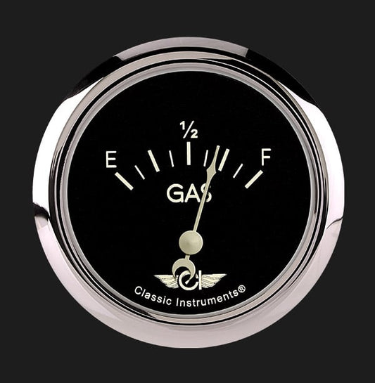 Classic Instruments Classic 2 5/8" Fuel Gauge, 0 - 90 OHM - CL212SRC