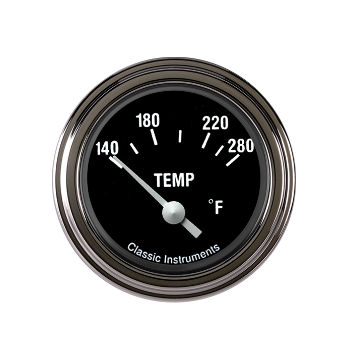 Classic Instruments HR26SLF Hot Rod - Water Temp Gauge 2-1/6"
