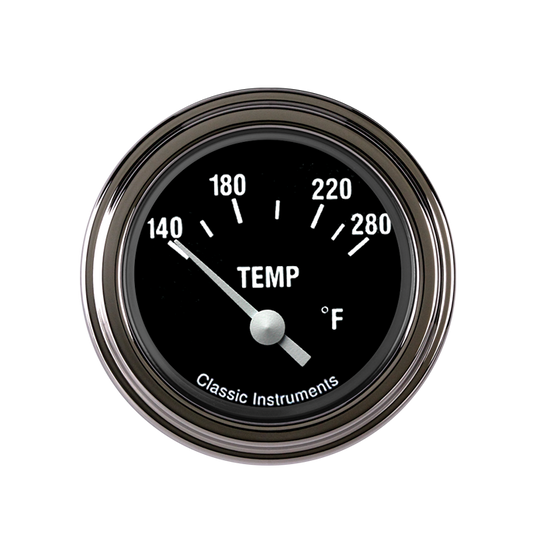 Classic Instruments HR26SLF Hot Rod - Water Temp Gauge 2-1/6"