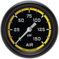 Classic Instruments AX318YBPF Autocross Yellow 2 5/8" Air Pressure Gauge
