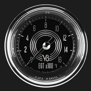 Classic Instruments V8SR198SHC V8 Speedster 2 1/8" Exhaust Gas Temp. Gauge