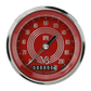 Classic Instruments V8RS59SHC V8 Red Steelie - Speedometer Gauge 3-3/8" (stock KPH)