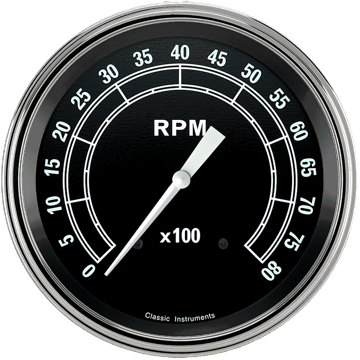 Classic Instruments TR71SLF Traditional - Tachometer 8K RPM 4-5/8"