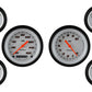 Classic Instruments VS01WBLF Velocity White - 6 Gauge Set 3-3/8" Speedo & Tacho, 2-1/18" Fuel, Oil, Temp, Volts