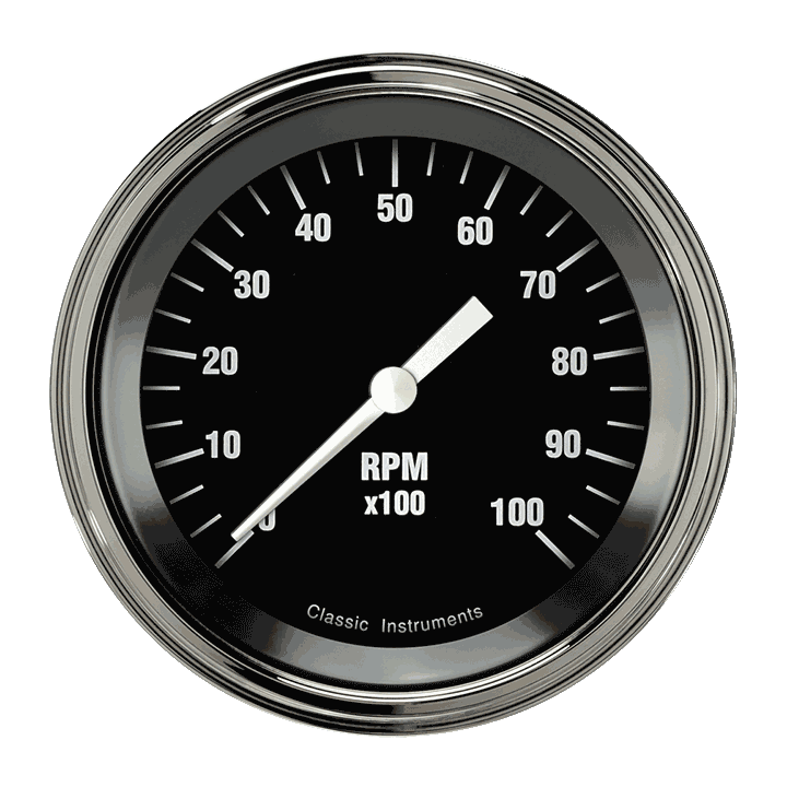 Classic Instruments HR10SLF Hot Rod - Tachometer 10K RPM 3-3/8"
