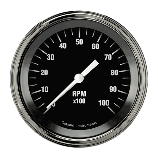 Classic Instruments HR10SLF Hot Rod - Tachometer 10K RPM 3-3/8"