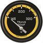 Classic Instruments AX227YBLF Autocross Yellow w/ Black Bezel 2 5/8" Trans Te