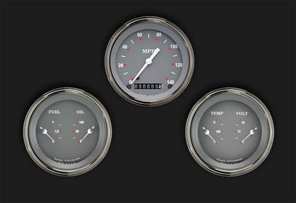 Classic Instruments SG04SLF SG - 3 Gauge Set 3-3/8" Speedo & 2x Dual