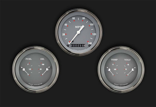 Classic Instruments SG04SLF SG - 3 Gauge Set 3-3/8" Speedo & 2x Dual