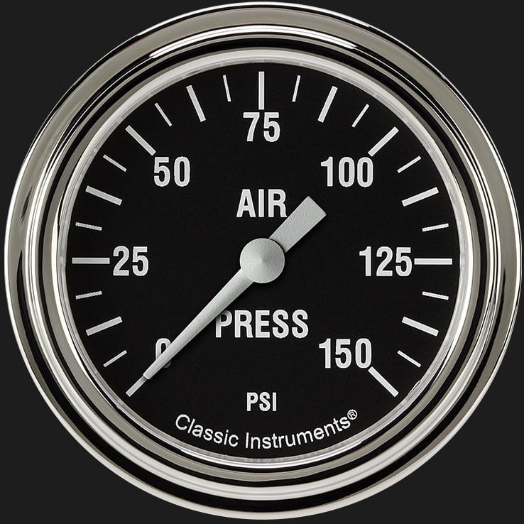 Classic Instruments HR318SLF Hot Rod 2 5/8" Air Pressure Gauge