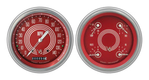 Classic Instruments CH51V8RS52 V8 Red Steelie 1951-52 Chevy Car Package