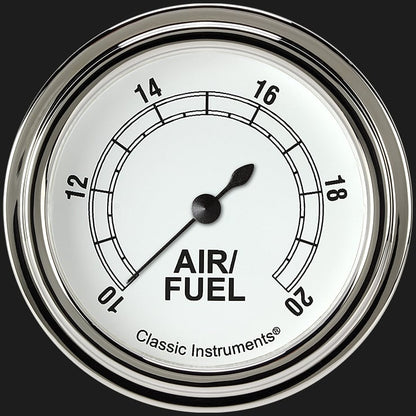 Classic Instruments CW394SLF Classic White 2 5/8" Air Fuel Ratio Gauge