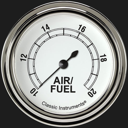Classic Instruments CW394SLF Classic White 2 5/8" Air Fuel Ratio Gauge