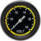 Classic Instruments AX330YBPF Autocross Yellow 2 5/8" Voltage Gauge