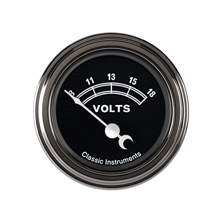 Classic Instruments TR30SLF Traditional - Volt Gauge 2-1/8"