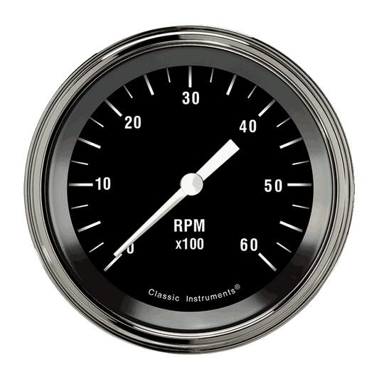 Classic Instruments HR60SLF Hot Rod - Tachometer 6K RPM 3-3/8"