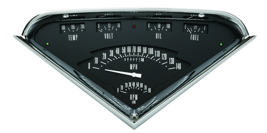 Classic Instruments | TF01B-LS | Instruments Hot Rod Black Tach Force Package