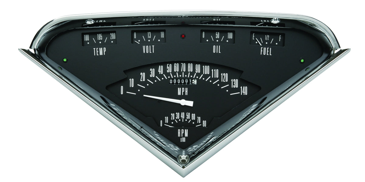 Classic Instruments | TF01B-LS | Instruments Hot Rod Black Tach Force Package