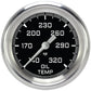 Classic Instruments AX328GAPF Autocross Gray 2 5/8" Oil Temperature Gauge