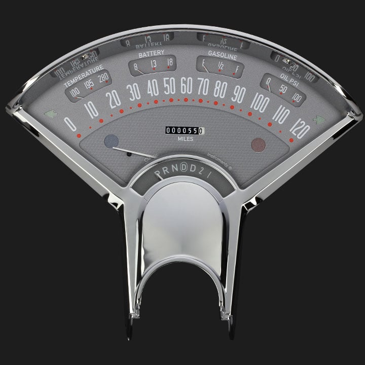 Classic Instruments Bel Era III Gray, Gear Selector w/ Overdrive - BET06G