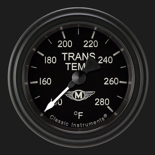 Classic Instruments MA127BLF Moal Bomber - Transmission Temp Gauge Full Sweep 2-1/8"
