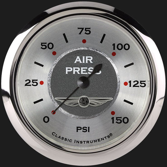 Classic Instruments AW318SRC All American 2 5/8" Air Pressure Gauge