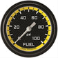 Classic Instruments AX346YBLF Autocross Yellow 2 5/8" Fuel Pressure Gauge, 100