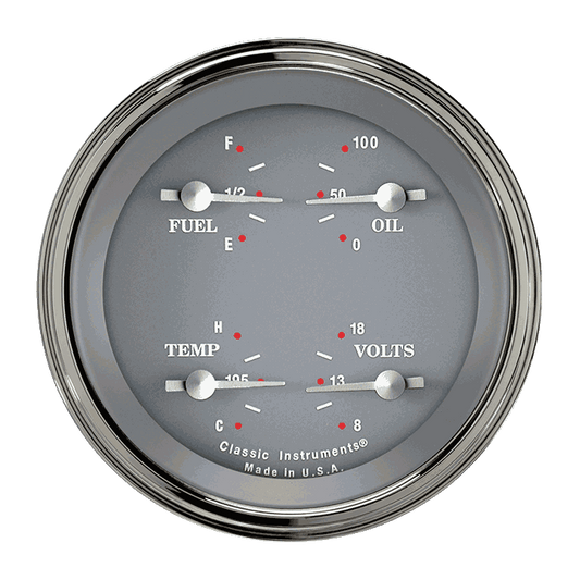 Classic Instruments SG77SLF SG - Quad Gauge 3-3/8" (0-30 OHM)