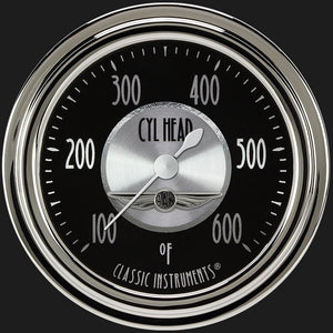 Classic Instruments AT397SLC All American Tradition 2 5/8" Cylinder Head Temp. Gauge