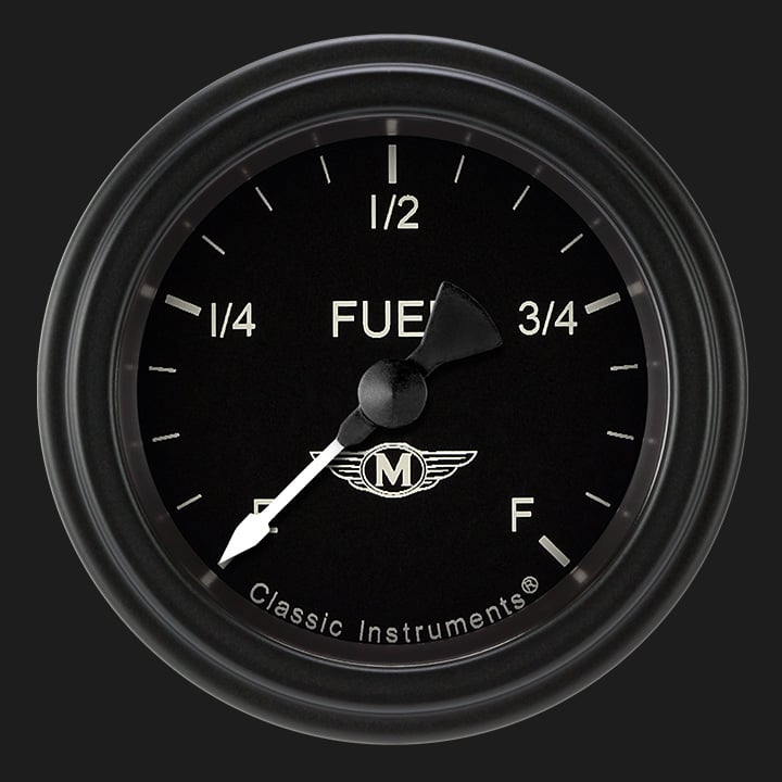 Classic Instruments MA109BLF Moal Bomber - Programmable Fuel Gauge 2-1/8"