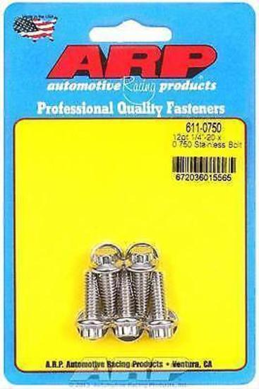 ARP 611-0750 1/4-20 X 0.750 12PT SS Bolts