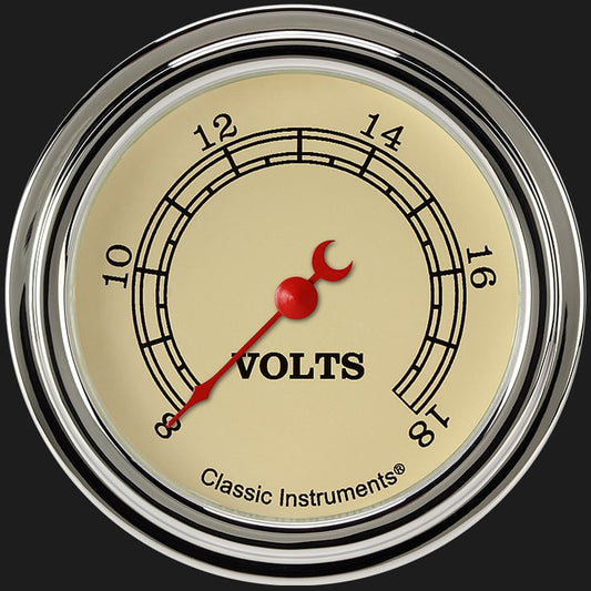 Classic Instruments VT330SLF Vintage 2 5/8" Voltage Gauge
