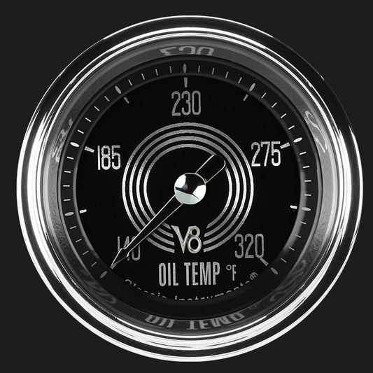 Classic Instruments V8SR128SHC V8 Speedster 2-1/8" Full Sweep Oil Temp